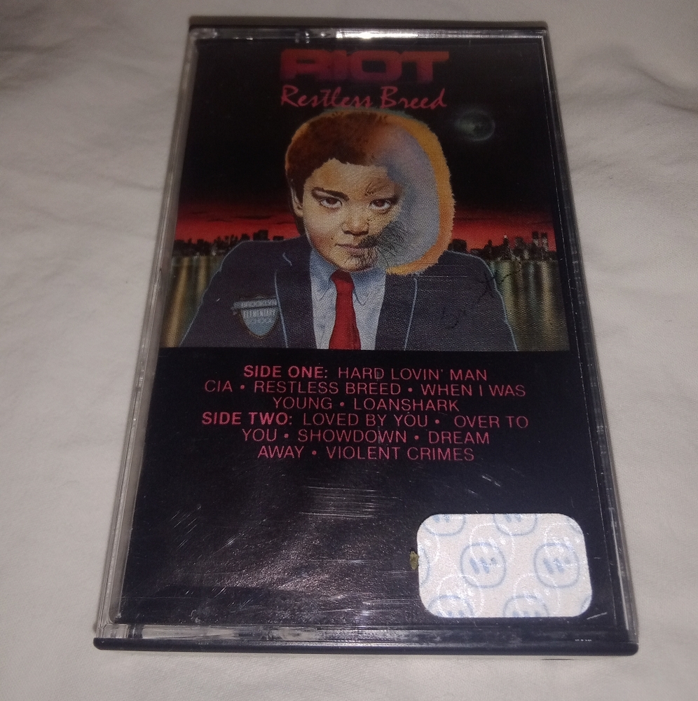 Vintage Riot Restless Breed Music Cassette Tape 1982 by Asylum Records
